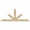 Ekena Millwork Saratoga Rough Sawn Timber Gable Bracket, Douglas Fir, 96"W x 40"H x 6"D x 6"F, 10/12 Pitch GBW096X40X0606SAR00RDF - alternate 1